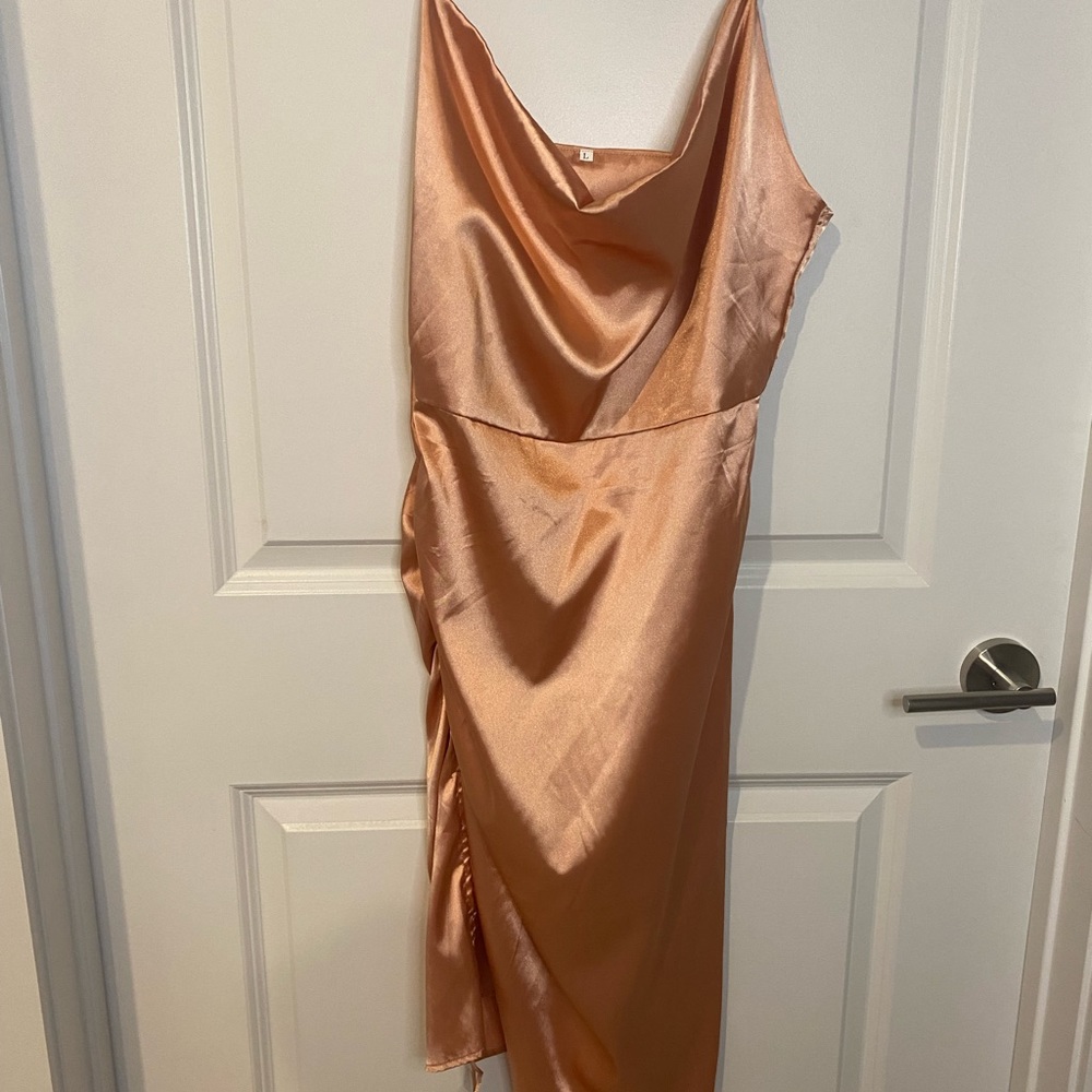 SHEIN plush satin dress. Size large